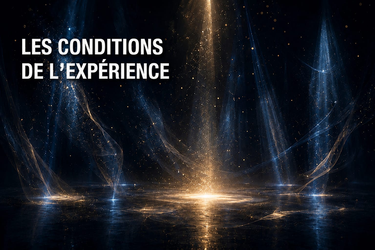 Les conditions de l'expérience
